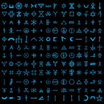 Non binary futuristic cyberspace code background. Digital alien matrix techno Stock Illustration