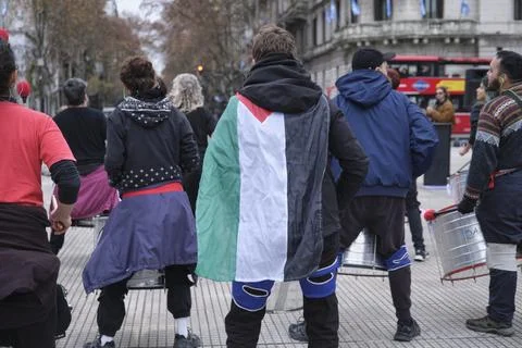 Non-binary march in Buenos Aires, Argentina, calling for respect and equality Fotos Stock