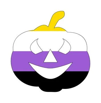 Non-Binary pride community flag, LGBT symbol. Sexual minorities identity. ill Stock Illustration