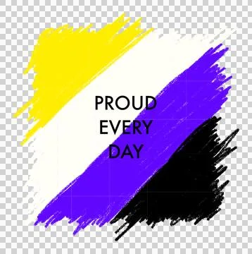 Non-binary Pride 스톡 일러스트