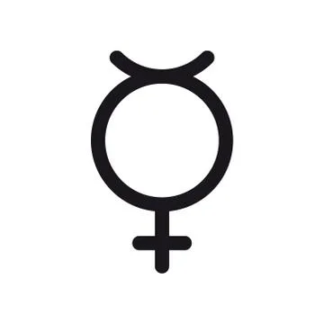 Non binary transgender symbol. Gender and sexual orientation icon or sign Stock Illustration