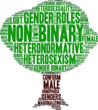 Non-Binary Word Cloud Stock-Illustration