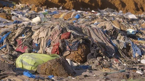 Non biodegradable waste materials, Conakry Video stock 99033174