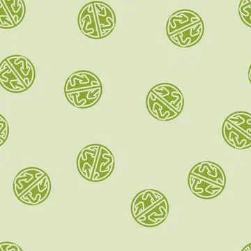 Non biodegradable waste sorting glyph vector seamless pattern Stock Illustration
