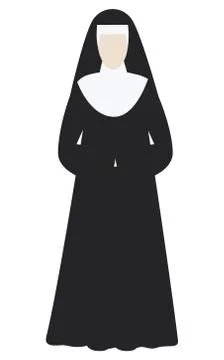 Non in black. Flat style. Vector illustration Stock Illustration