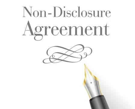 Non-Disclosure Agreement Stock Illustration