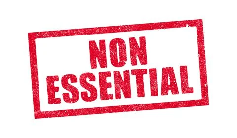 Non Essential ink stamp Stock Illustration