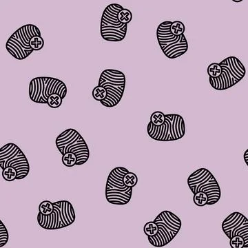 Non fingerprint line vector seamless pattern 스톡 일러스트