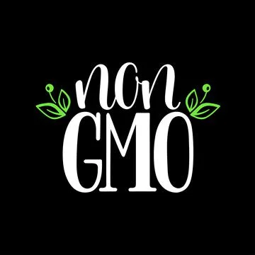 Non GMO calligraphy Stock Illustration