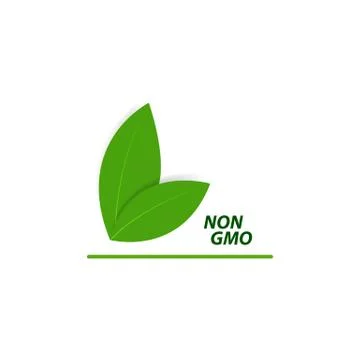 NON GMO label on a white background. Stock Illustration