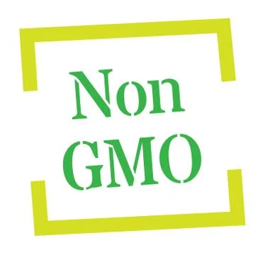 NON GMO stamp on white Stock Illustration