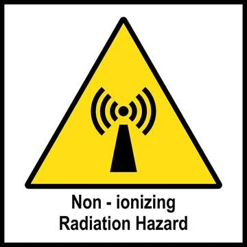 Non-ionizing Radiation Hazard icon Stock Illustration