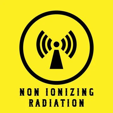 Non Ionizing Radiation Symbol Stock Illustration