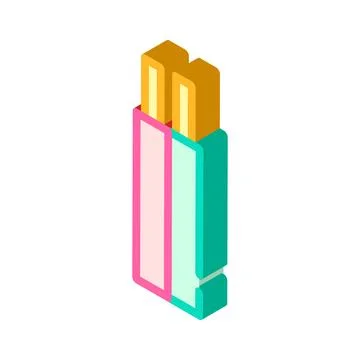 Non metallic sheathed wire cable isometric icon vector illustration Stock Illustration