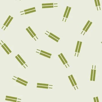 Non metallic sheathed wire cable glyph vector seamless pattern Stock Illustration