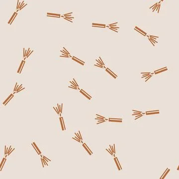 Non metallic wire glyph seamless pattern Stock Illustration