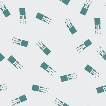 Non metallic wire glyph vector seamless pattern Stock Illustration