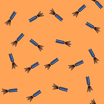 Non metallic wire vector seamless pattern Stock Illustration