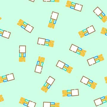 Non metallic wire vector seamless pattern Stock Illustration