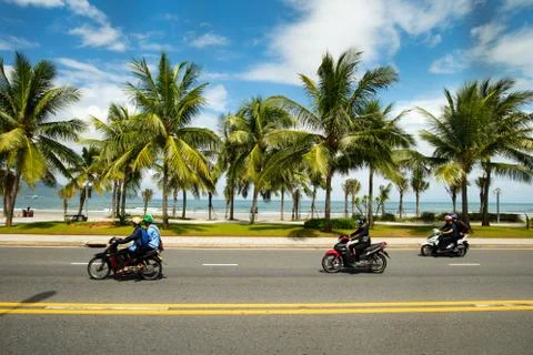 Non Nuoc Beach 스톡 사진