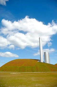 Non polluting biogas facility Stock Photos