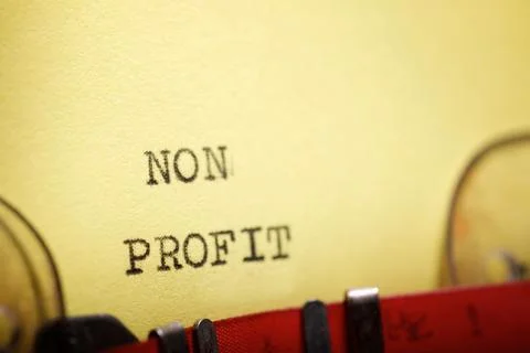 Non profit text Stock Photos