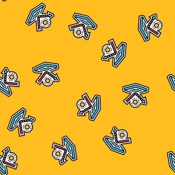 Non reflective finish vector seamless pattern Stock Illustration