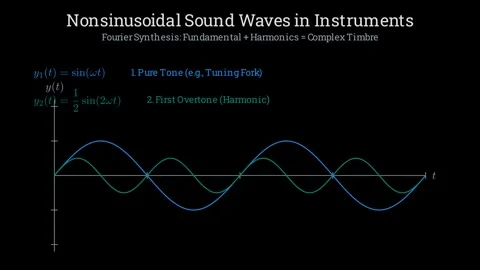 Non-sinusoidal sound waves in instruments Stock-Footage 336015052