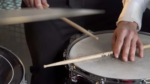 Non-standard drumming Stock Footage 196155432