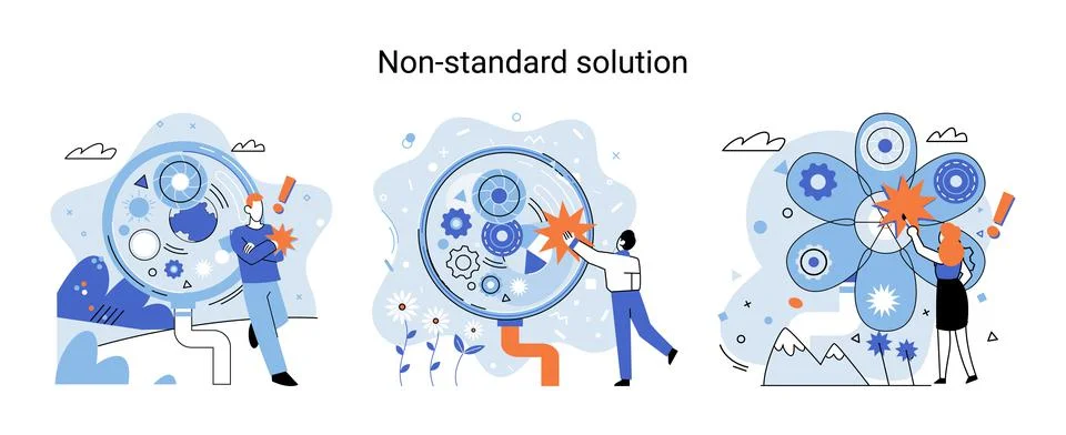 Non standart solution. Creation of individual decision for integration of Stock Illustration