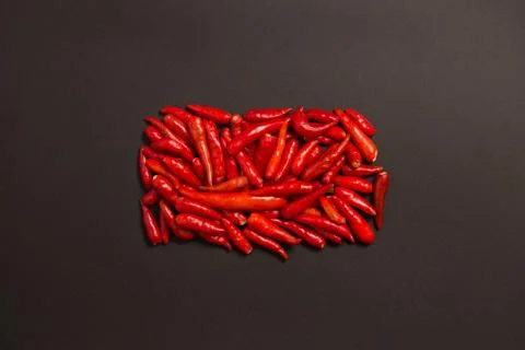Non-stem red bird eye chili pepper Stock-Fotos