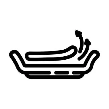 Non sticky surface line icon vector illustration Stockillustratie