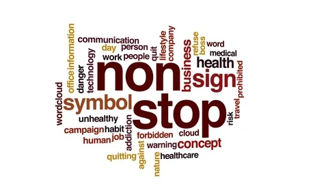 Non stop animated word cloud, text design animation. Stock Footage 72763593