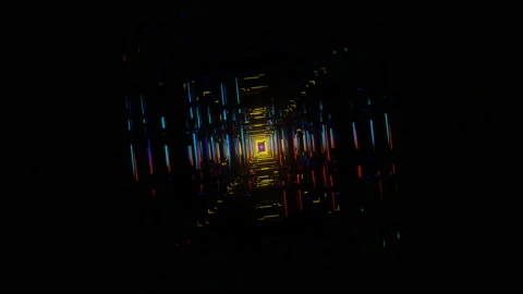 Non-stop disco neon pattern for VJ performances Video stock 238726902