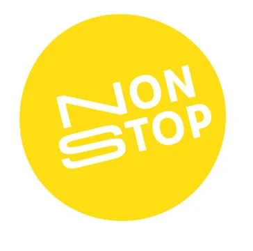 Non Stop label Stockillustratie