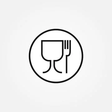 Non-toxic material vector sign. Food safe icon. Stock Illustration