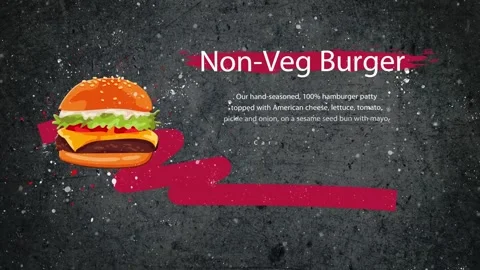Non-veg Burger Stock Footage 268576465