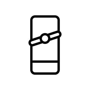 Non-volatile kitchen chopper top view icon vector outline illustration 스톡 일러스트