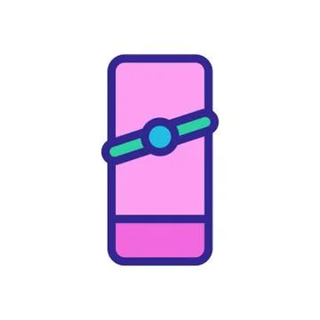 Non-volatile kitchen chopper top view icon vector outline illustration 스톡 일러스트