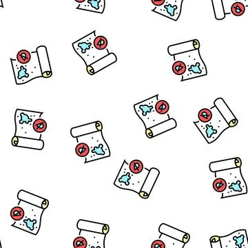 Non-waterproof wallpaper vector seamless pattern Stock Illustration