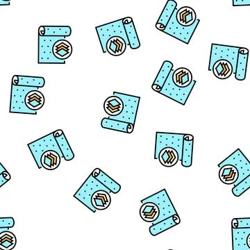 Non-woven wallpaper vector seamless pattern Stock Illustration