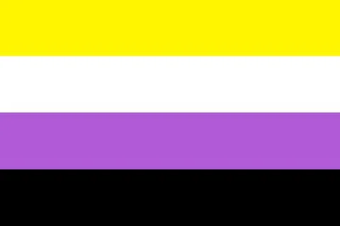 Nonbinary Pride Flag background Illustration 스톡 일러스트