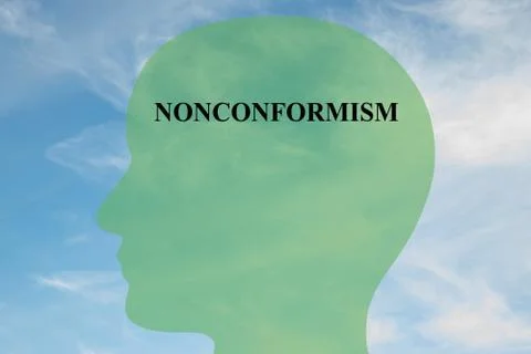 Nonconformism mentality concept Stock Illustration