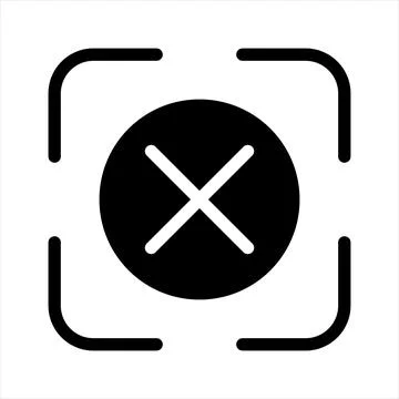 None glyph icon vector illustration isolated on white background Stock Illustration