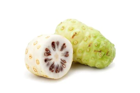 Noni fruit isolated Stock Photos
