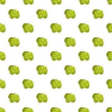 Noni fruit seamless pattern displaying tropical healthy food Stock Illustration