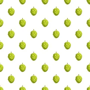 Noni fruits seamless pattern background creating texture Stock Illustration