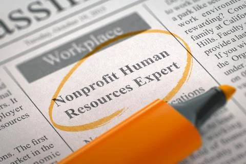 Nonprofit Human Resources Expert Join Our Team Stock Illustration