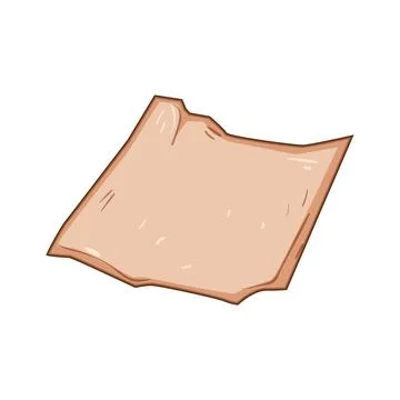 Nonstick parchment paper cartoon vector illustration Иллюстрация