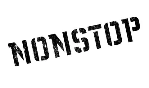Nonstop stamp rubber grunge Stock Illustration